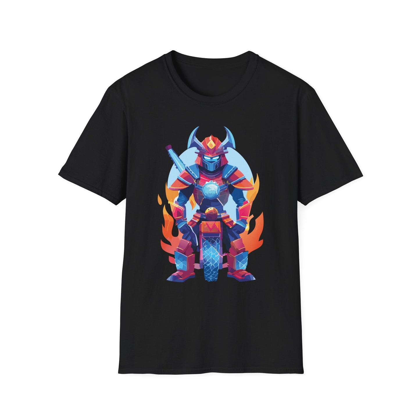 Samurai Shirt Unisex Gildan Softstyle 64000 Tee 100 Percent Ring Spun Cotton Comfort All Day Wear