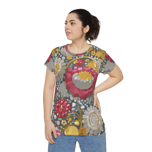 Camisa Poly-Span con estampados florales