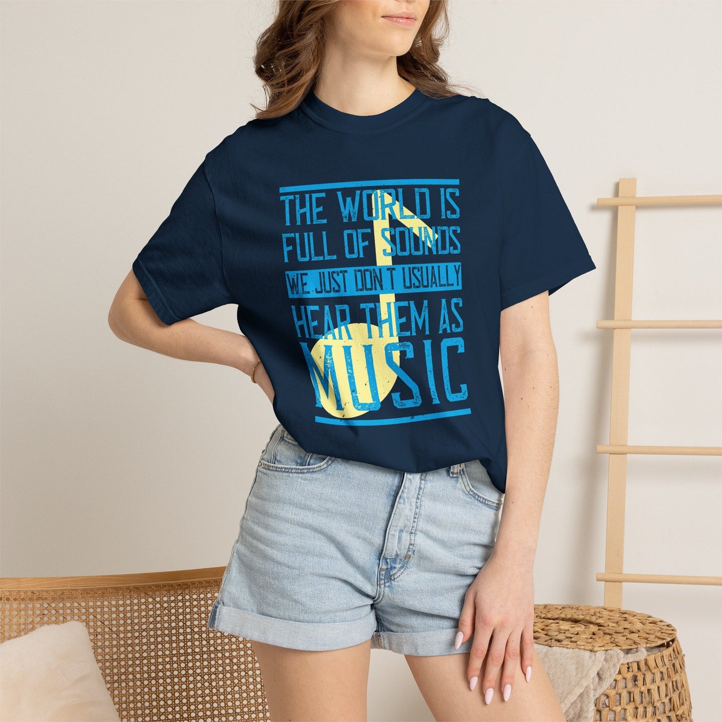 Music Graphic Design Unisex Cotton T-shirt m45