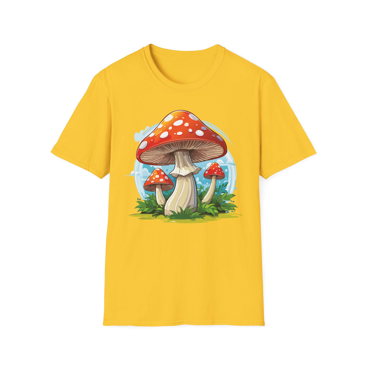 Funny Mashroom Graphic Tee Gildan Unisex 100 Cotton Tee Shirt h23