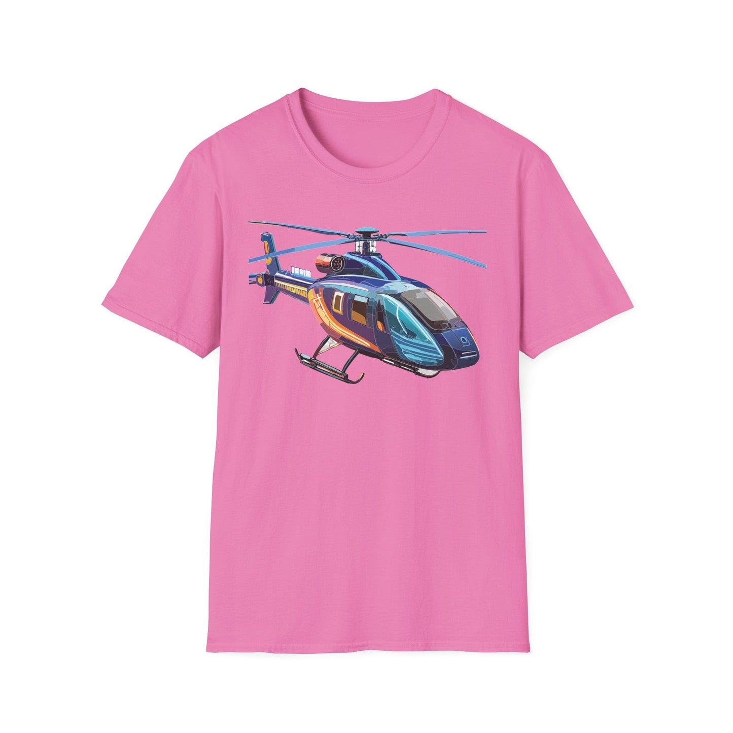 Chopper Helicopter Shirt Unisex T Shirt Softstyle 100 Percent Cotton Comfort Wear