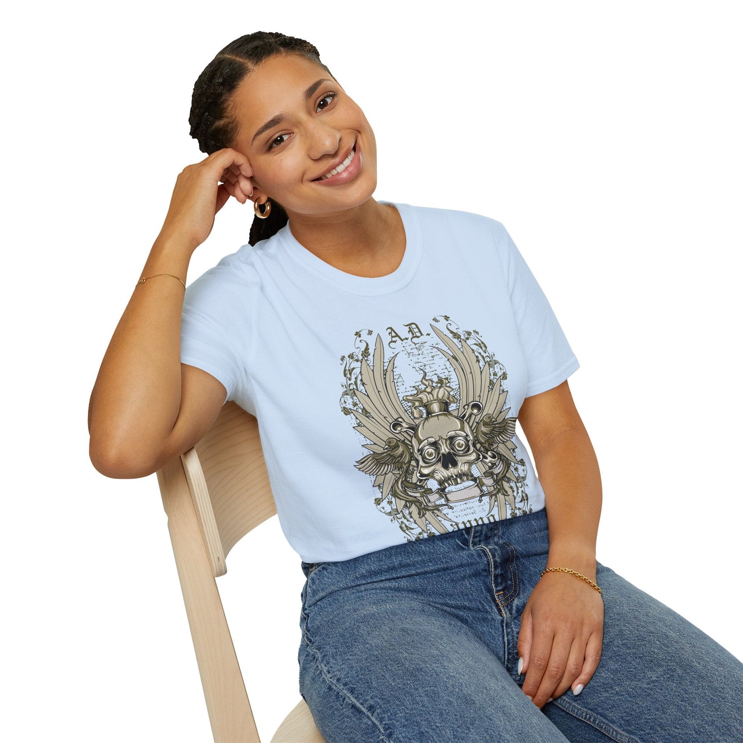 Unisex Art Design T Shirt With Graphic Artwork Softstyle Gildan 64000 Tee Premium Cotton