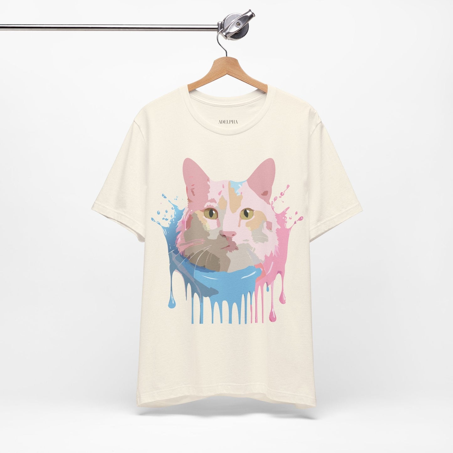 Cat Graphic Tee Unisex Vintage Style Shirt Adelpha Art Design