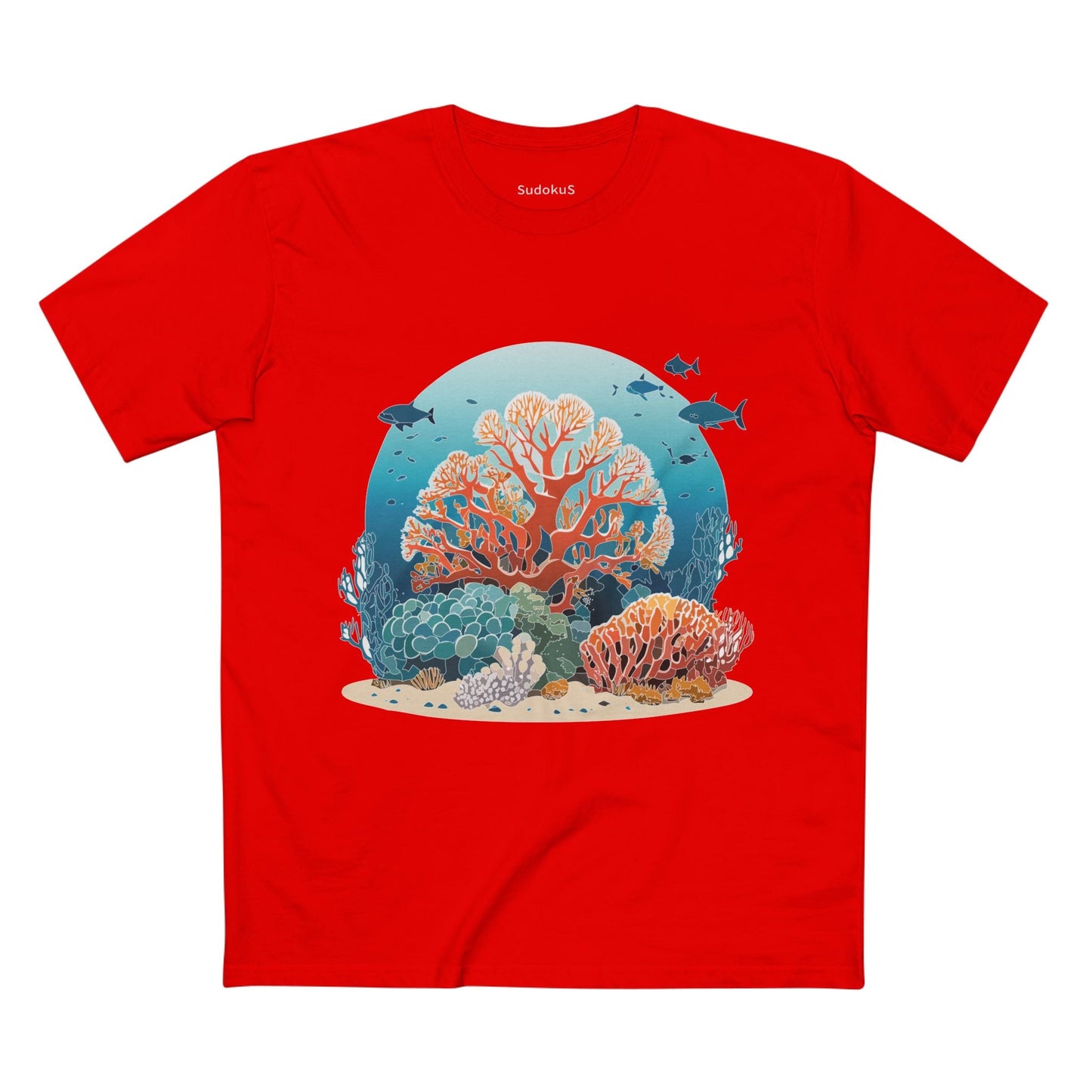 Ocean Coast Graphic Unisex 100 Cotton Staple Tee 3