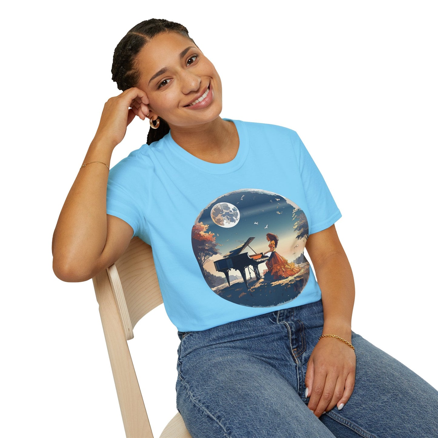Womens Graphic T Shirt Art Design Gildan Softstyle Tee 100 Percent Ring Spun Cotton Unisex