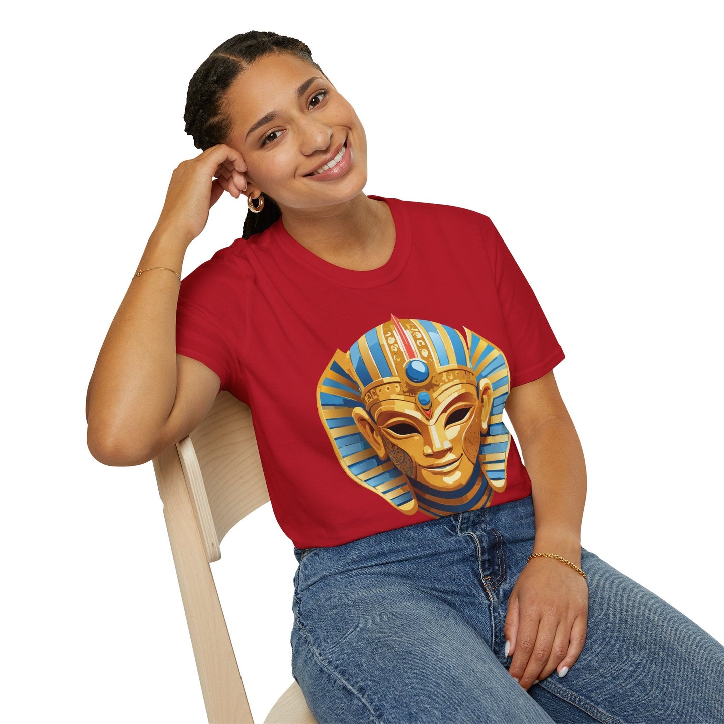 Mask Graphic Unisex Cotton Masquerade Design Artwork Tee 23