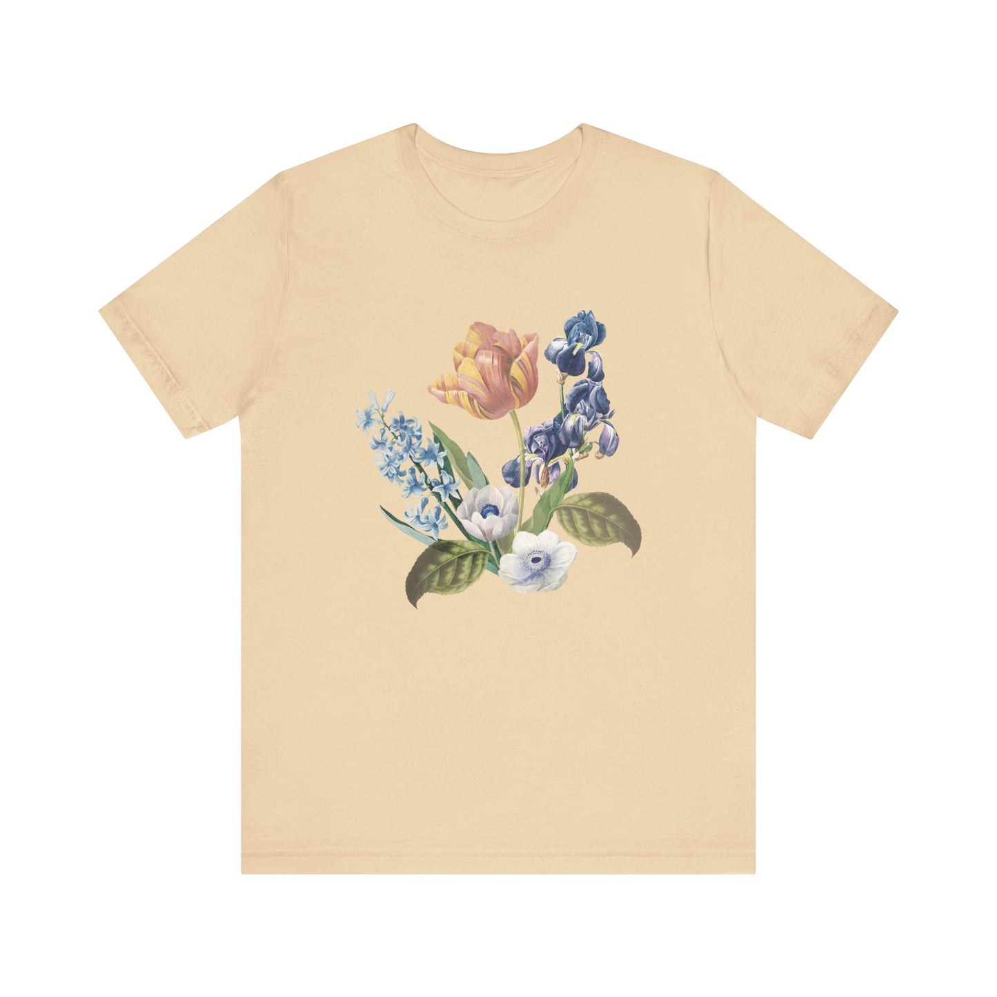 Cotton Tee Shirt with Floral Prints