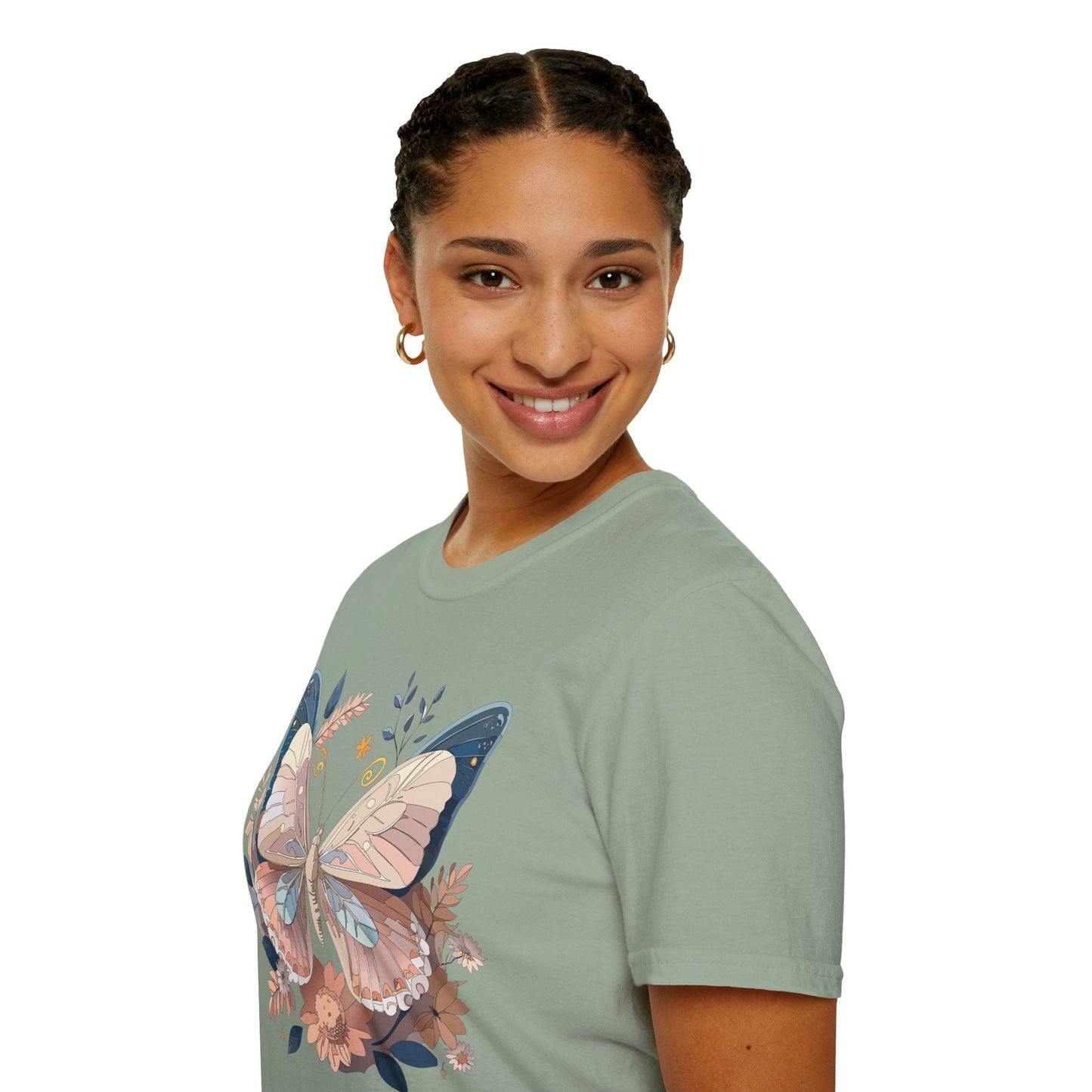 Monarch Butterfly Shirt Unisex Softstyle T Shirt 100 Percent Ring Spun Cotton Gildan 64000