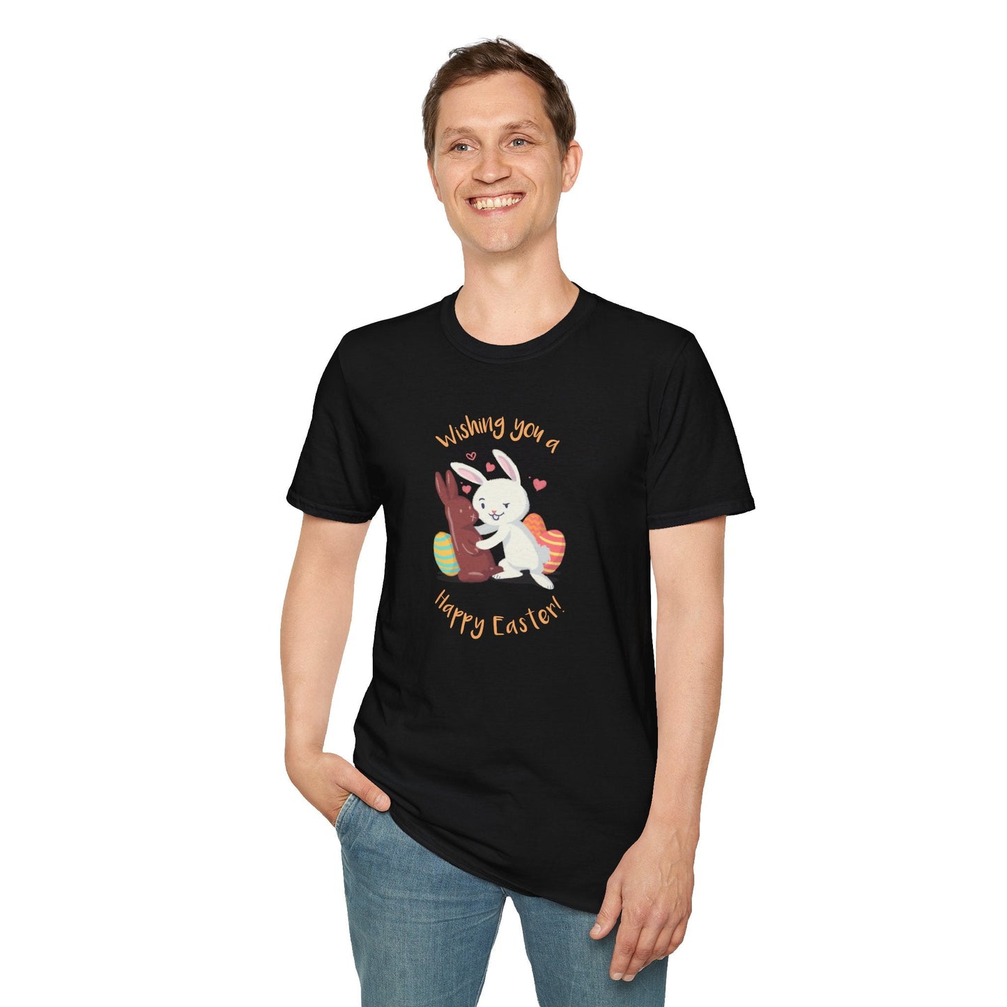 Easter Bunny T Shirt With Easter Signature And Prints Unisex Tee Design For All Occasions