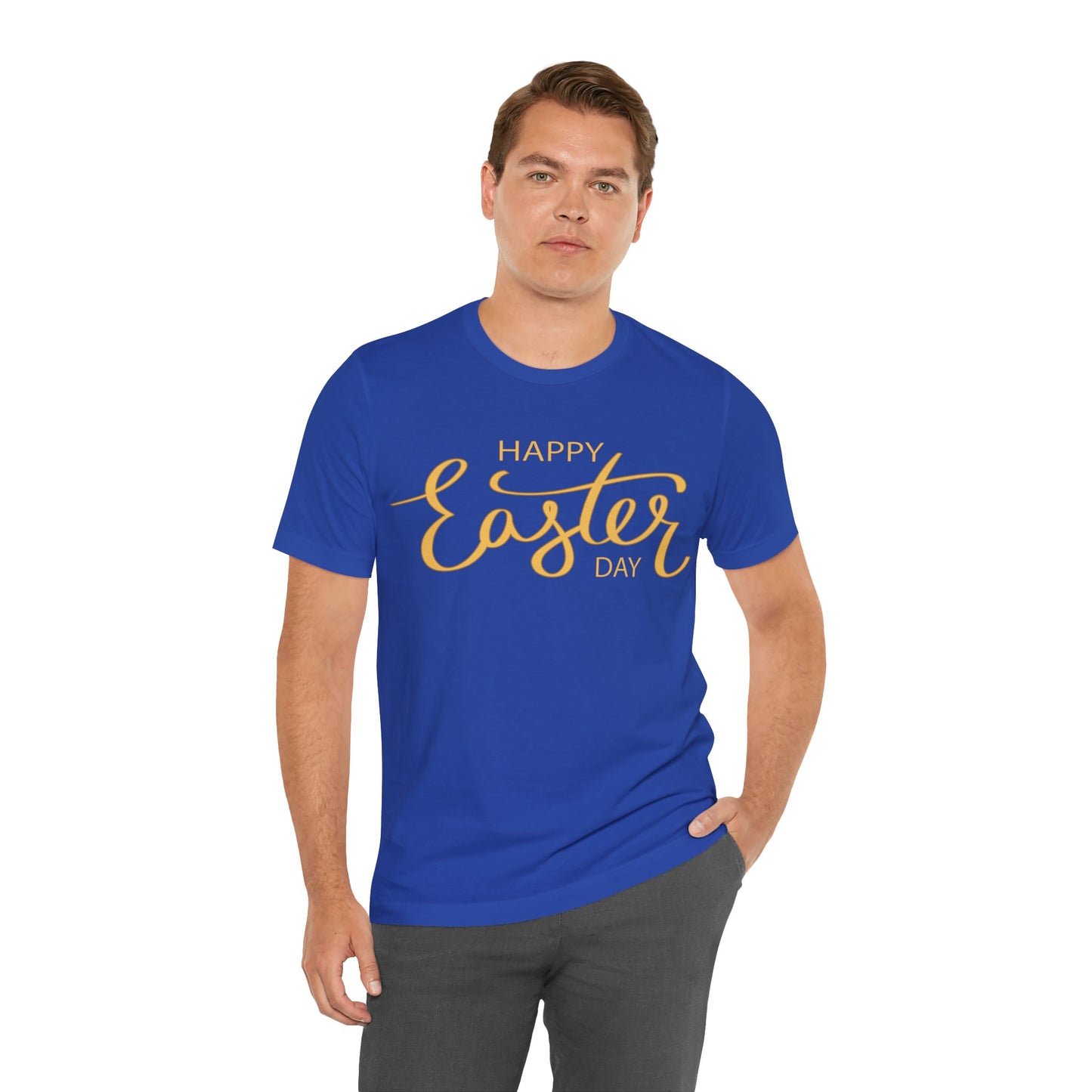 Unisex Cotton Tee Shirt with Easter Prints