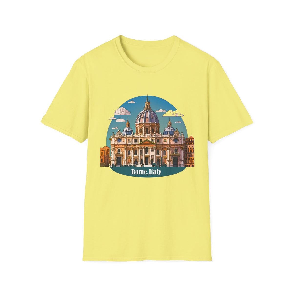 St. Peter's Basilica Illustration T-Shirt | Rome Italy Travel Tee