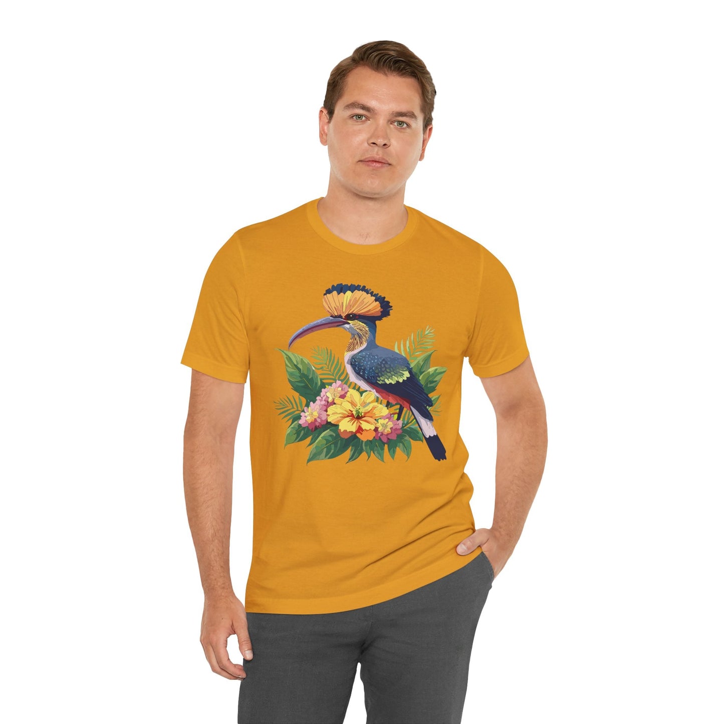 Unisex Animal Tee Shirt With Art Design Wild Animals Short Sleeve Jersey Tee For Everyday