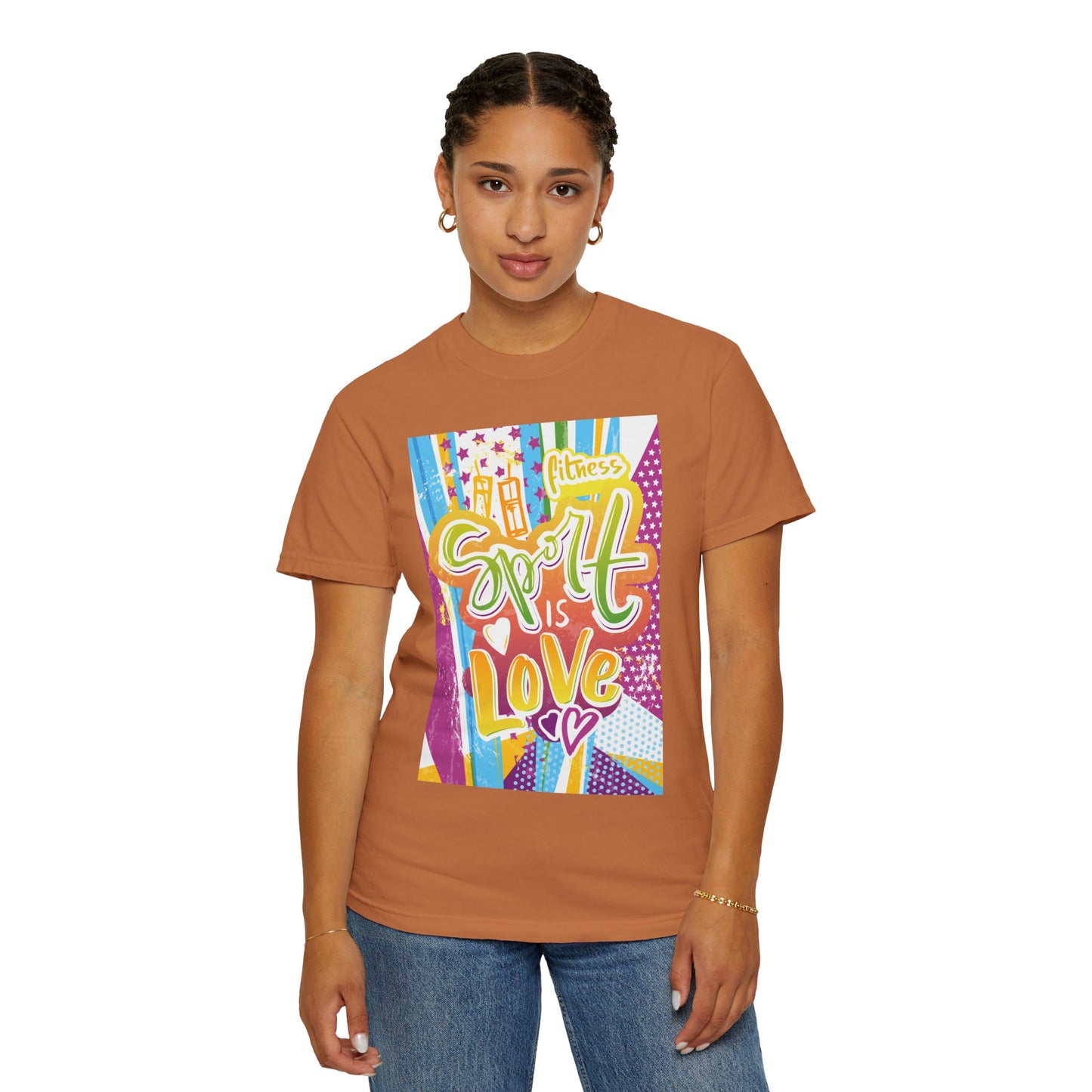 Unisex T-shirt with sports art design