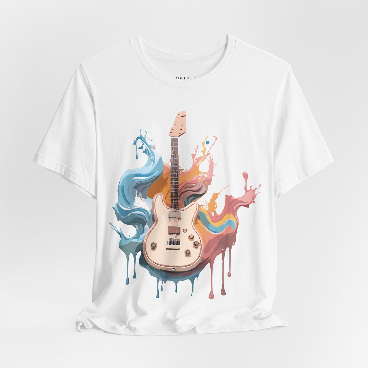 Music Graphic Unisex Cotton Bella+Canvas Tee with Art Design m160