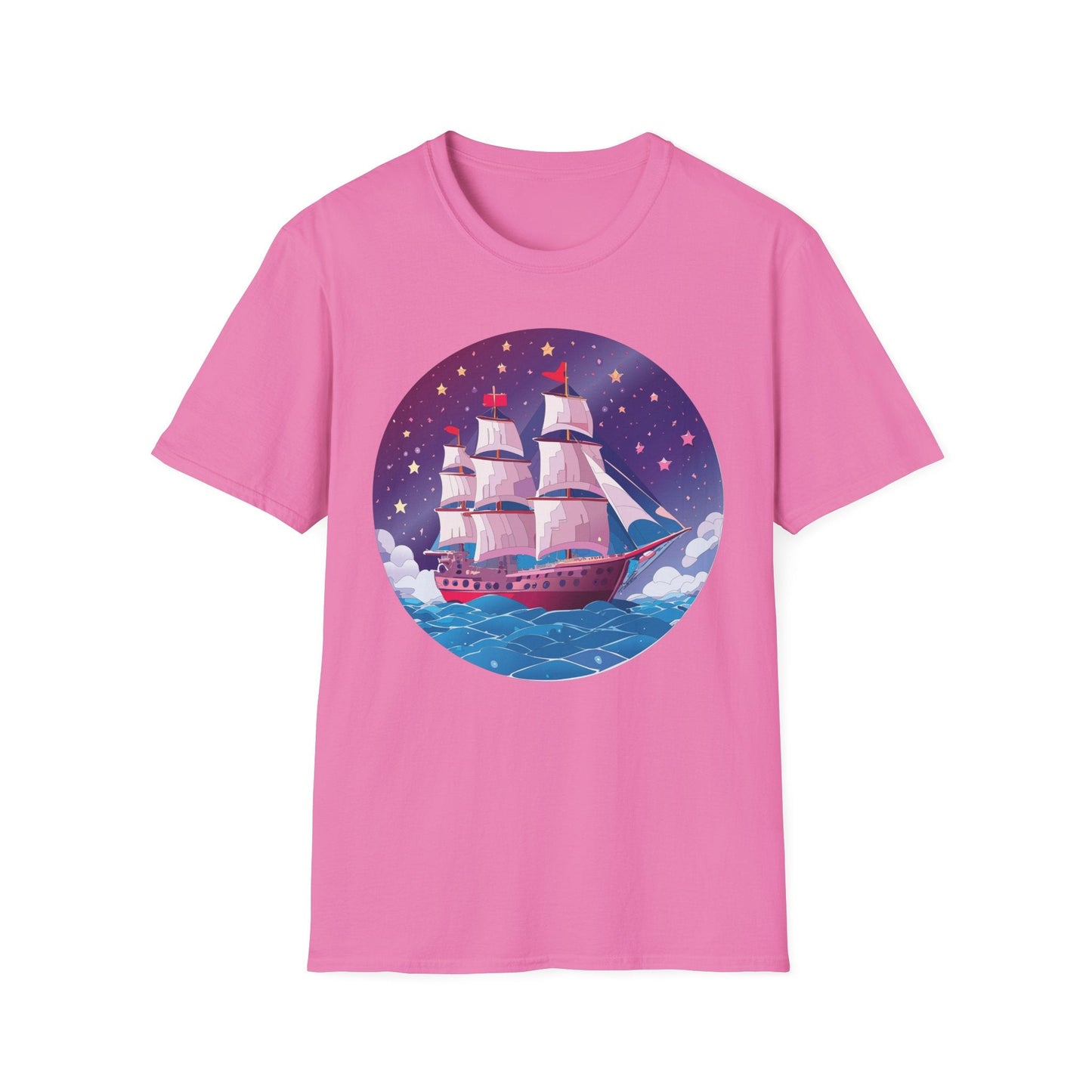 Ship T Shirts Frigate Vessel Tee Unisex Softstyle 64000 Gildan Ring Spun Cotton T Shirt