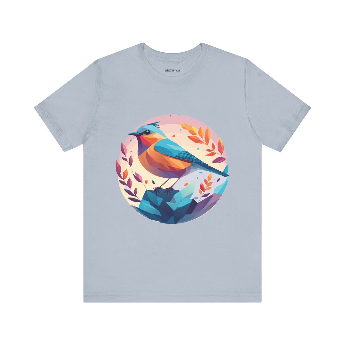Bird Graphic Unisex Cotton Bella+Canvas Tee with Animal Design ab5