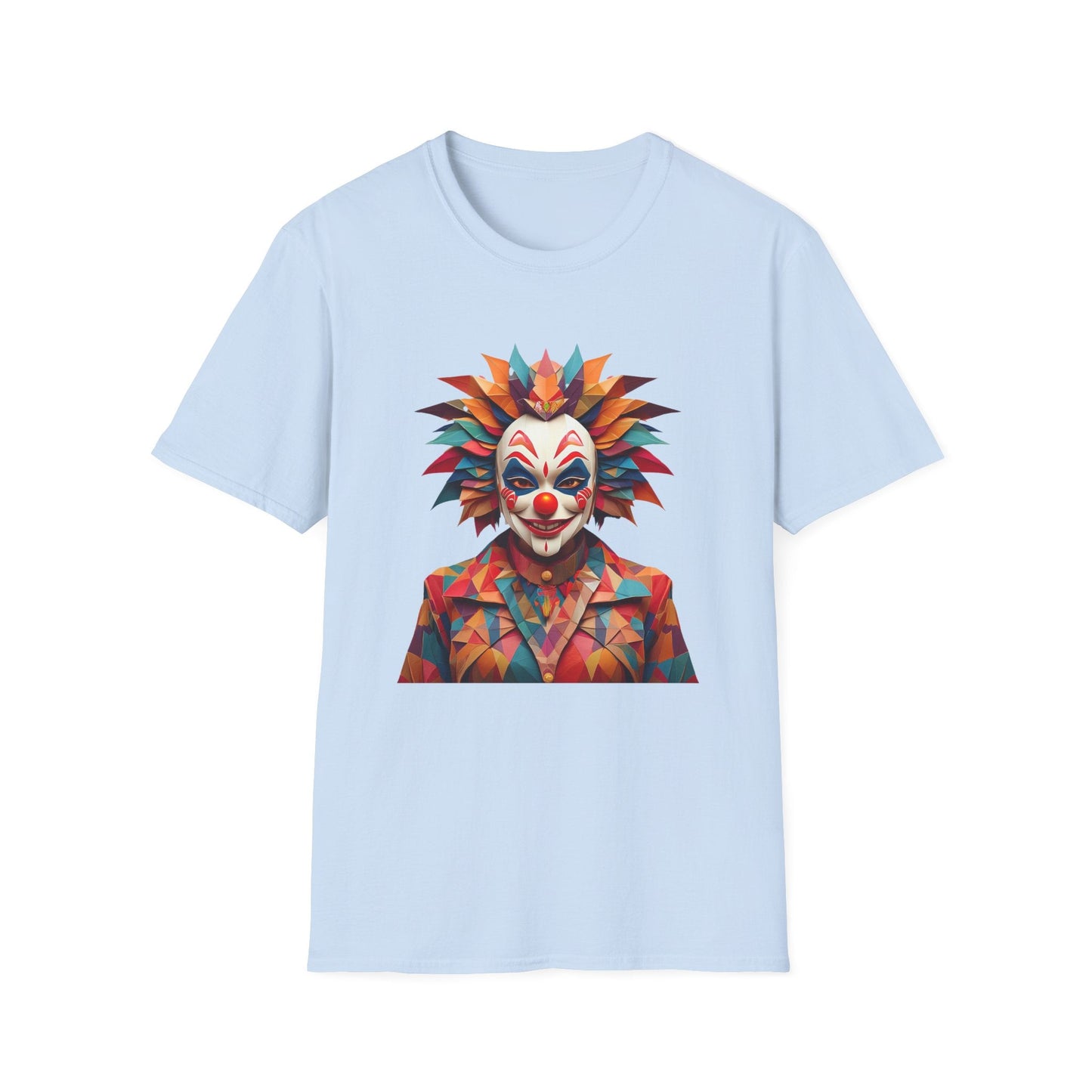 Clown Shirt, T Shirt with Clown, Funny Man Shirt, Tee Shirt with Funny Man, Circus Shirt, Shirt with Circus, Scary Man Shirt, Shirt with Scary Man
