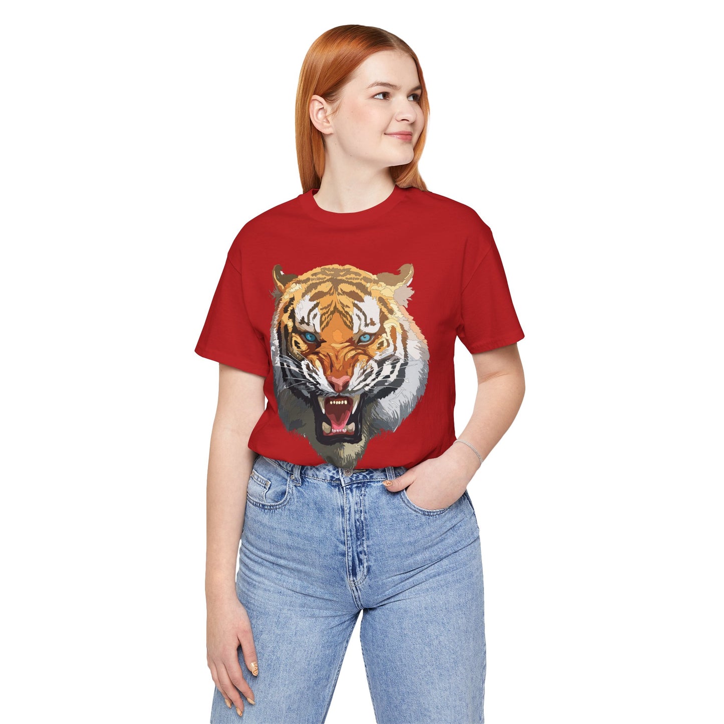 Tiger Shirt, Animal Shirt, T-Shirt with Tiger, Art Design Tee, Wild Animals Tees, Safari T-Shirt, Graphic Design Tee 15