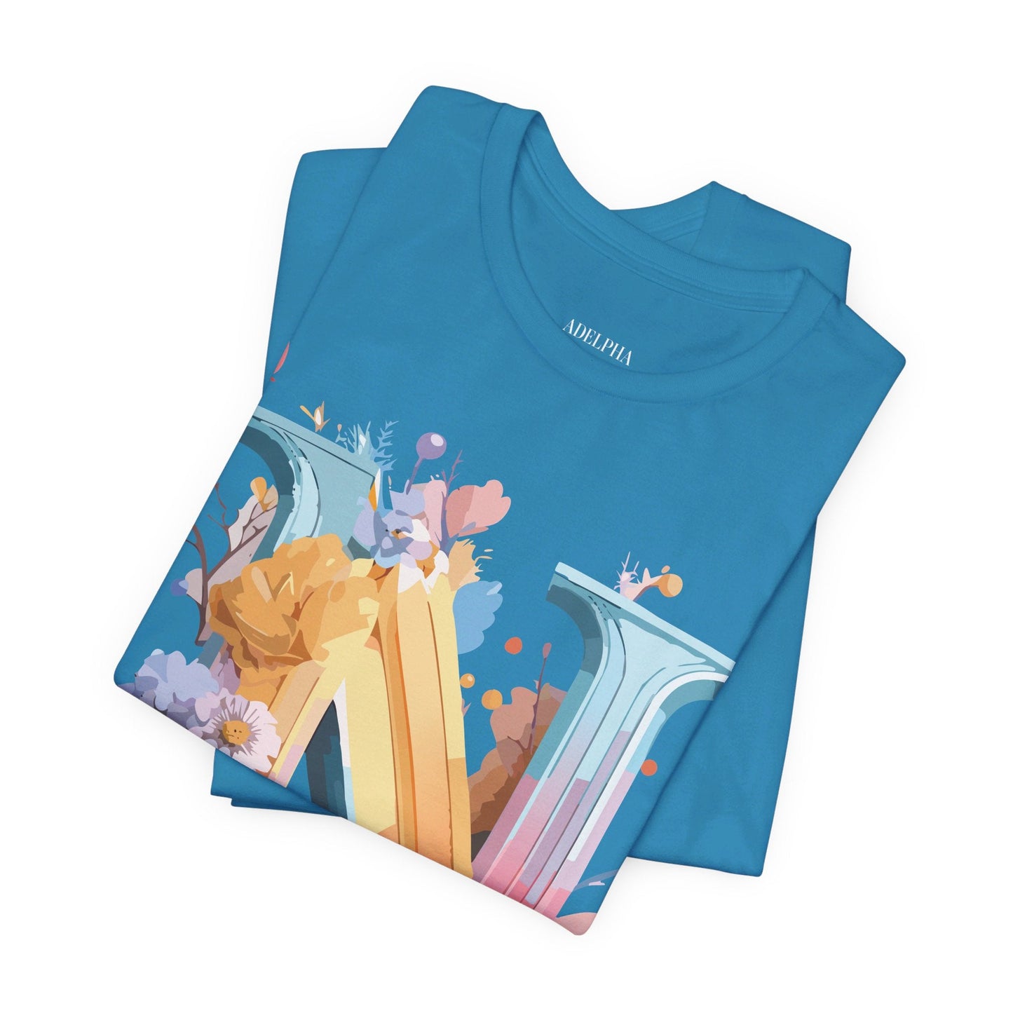 Letter N Shirt Unisex Graphic Tee With Vintage Inspired Artwork By Adelpha Premium Jersey