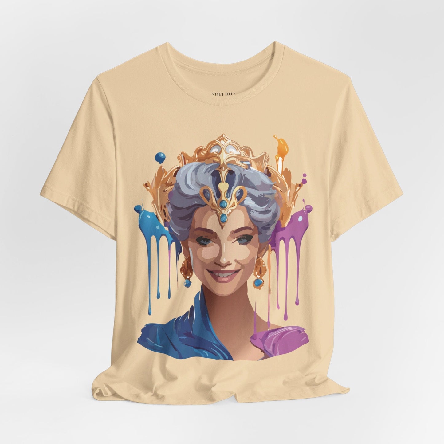 Queen Graphic Tee Unisex Jersey Short Sleeve Adelpha Art Design Vintage Inspired