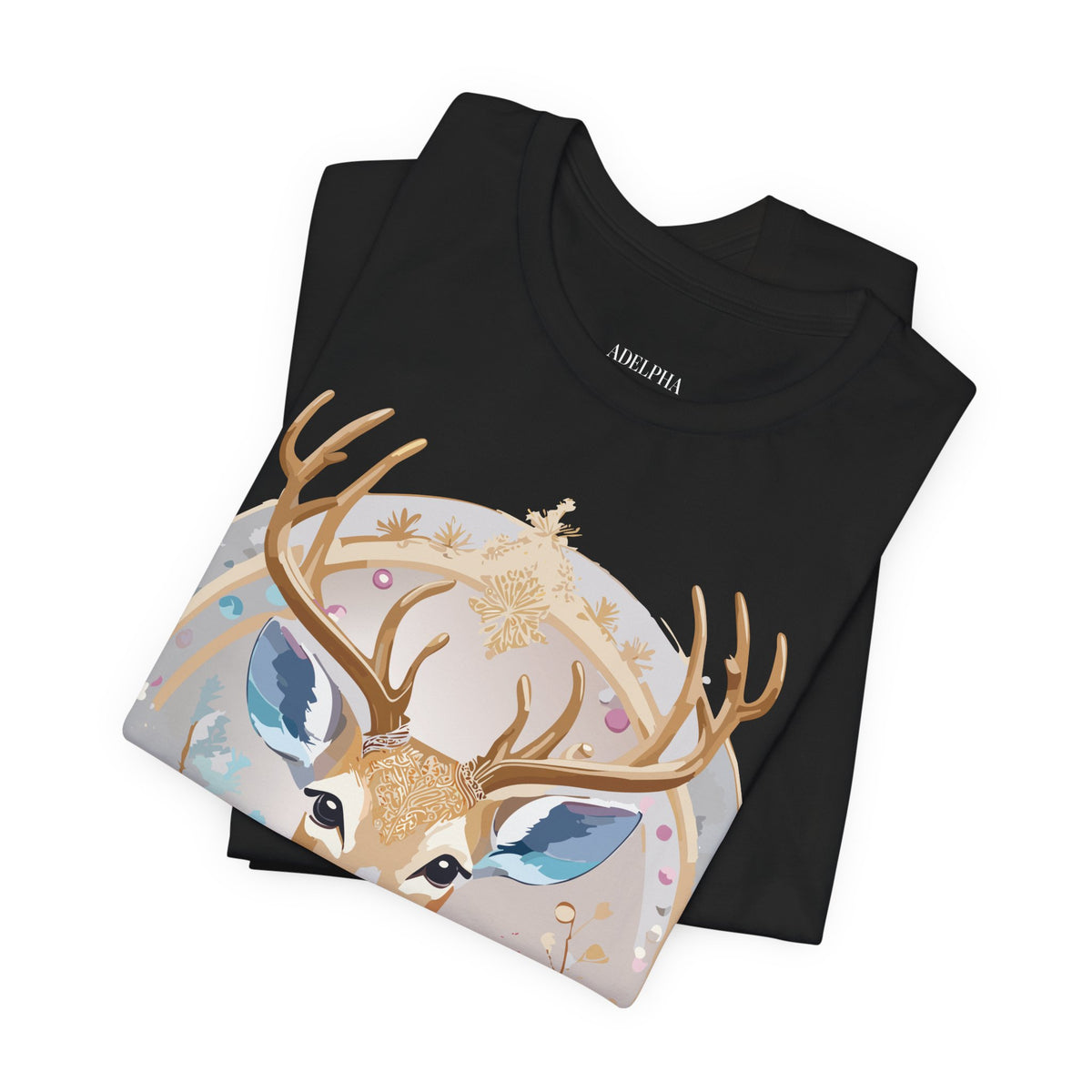 Medallion Graphic Unisex Cotton Bella+Canvas Tee with Art Design d78