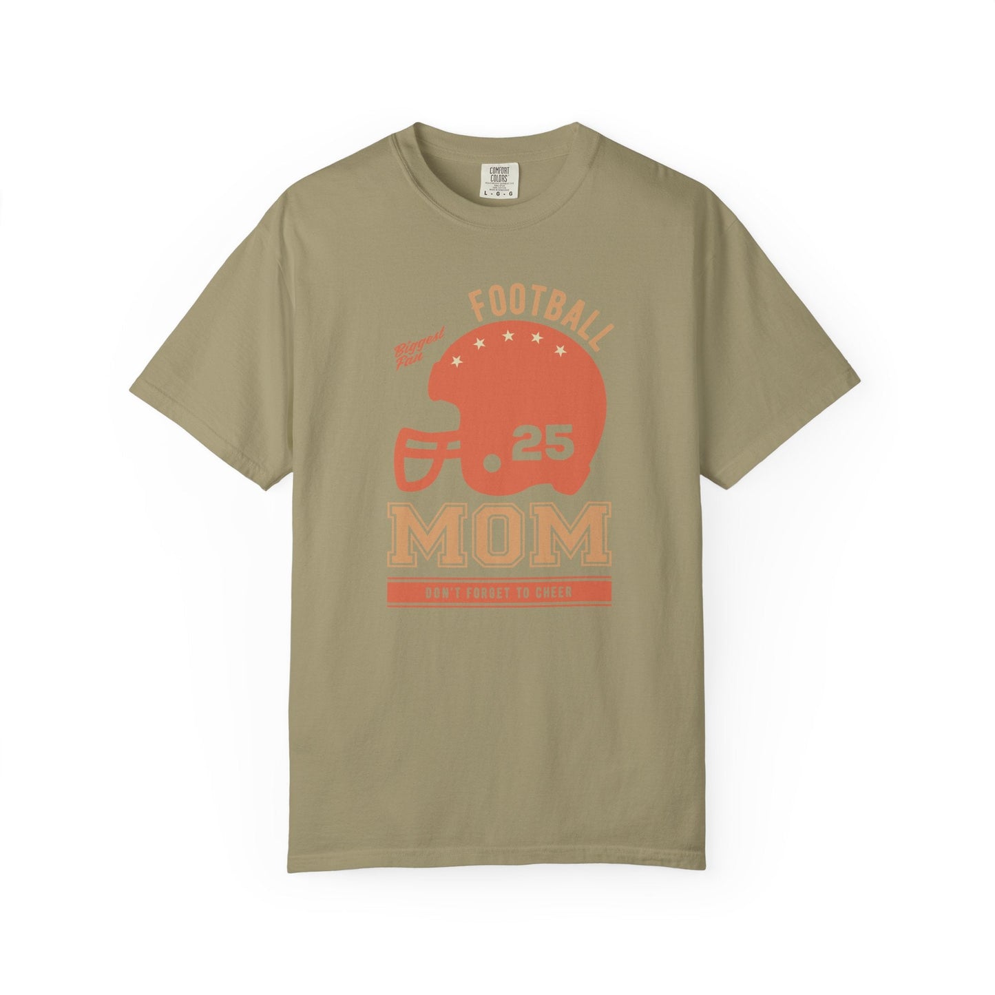 Football Mom T-shirt Mother's Day Mama Tee Unisex Comfort Colors Garment-Dyed Cotton h43