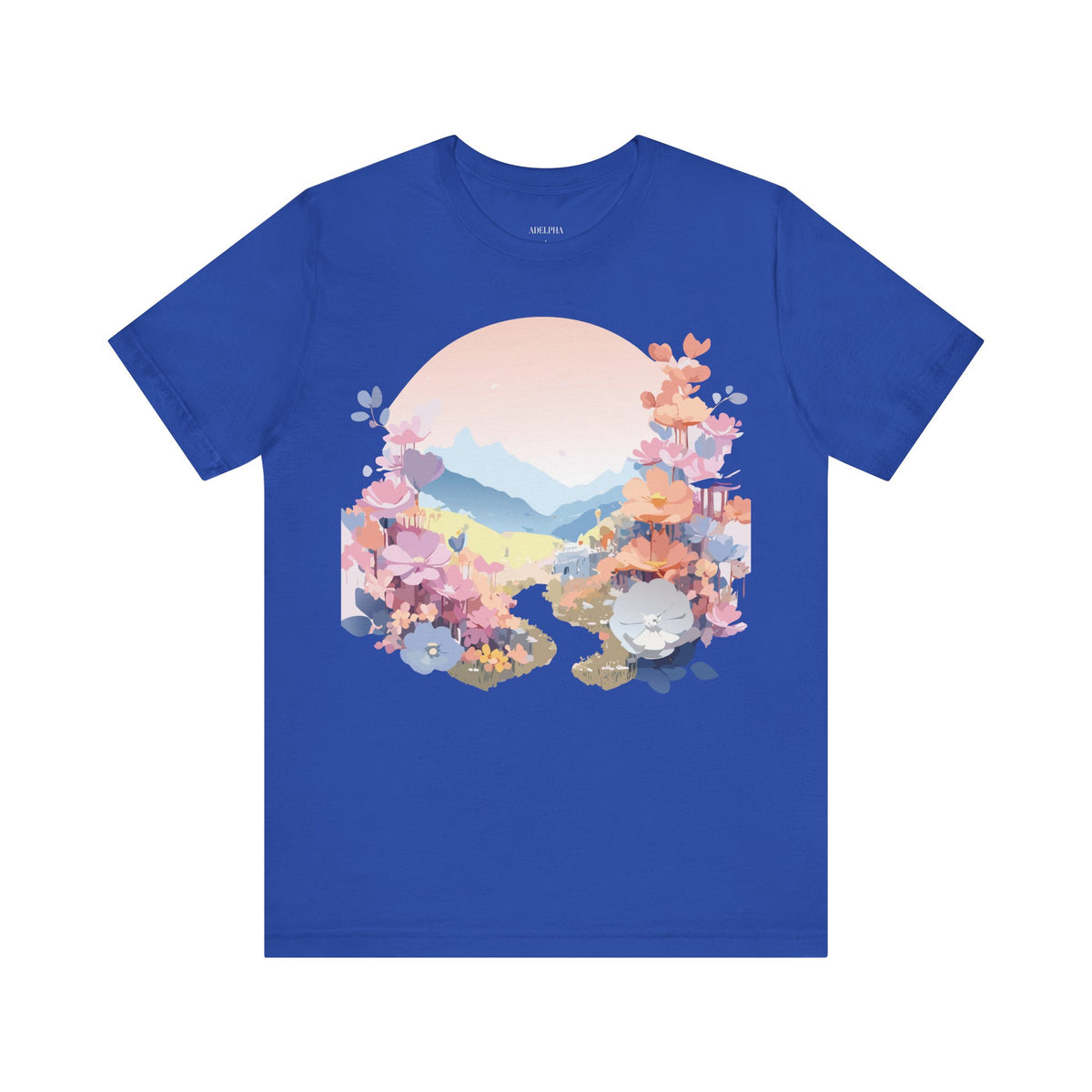 Floral Graphic Tee Shirt - Bella+Canvas Unisex 100 Cotton 43