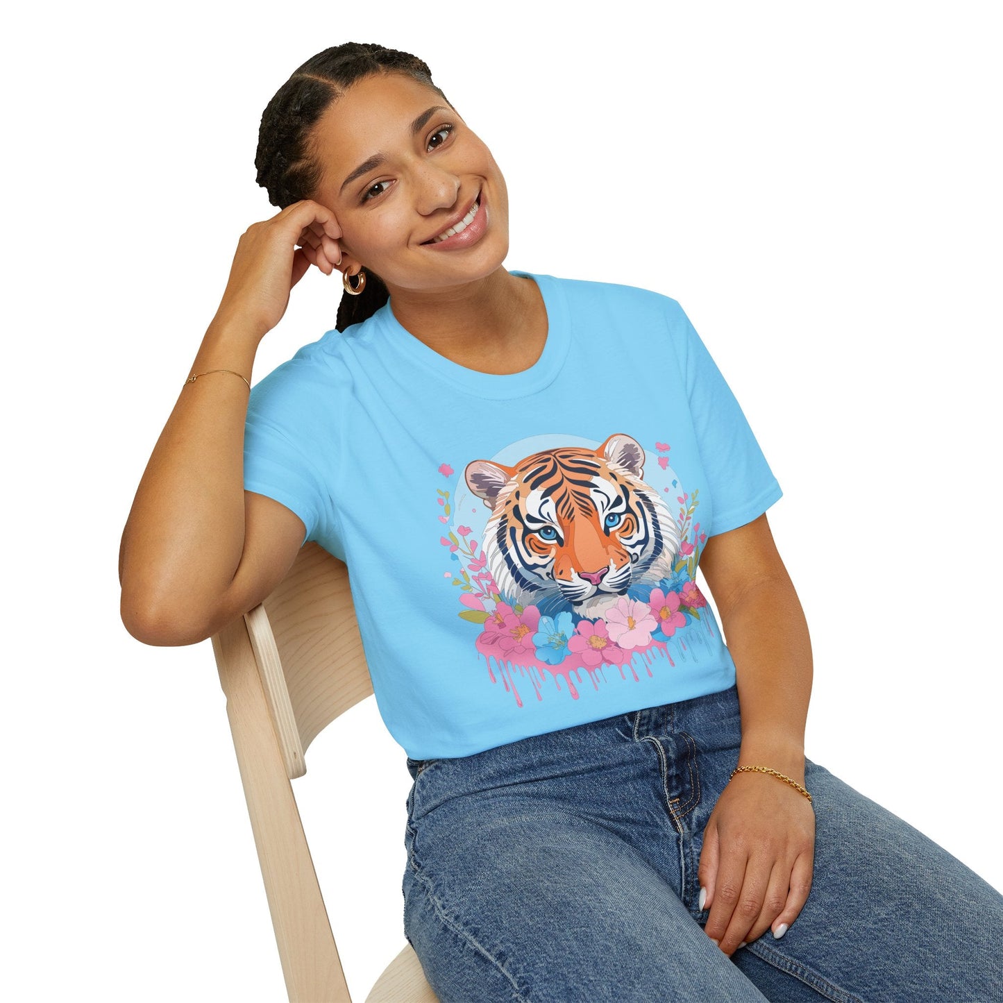Tiger Shirt Unisex Softstyle T Shirt Gildan 64000 Animal Tee