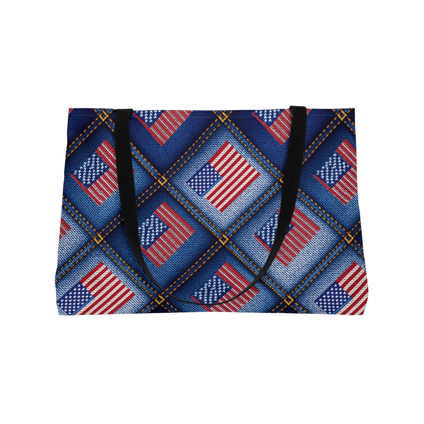 4th of July Denim Print Yoga Bag High-Quality 100% Spun Poly 24x13 Canvas Bag 74