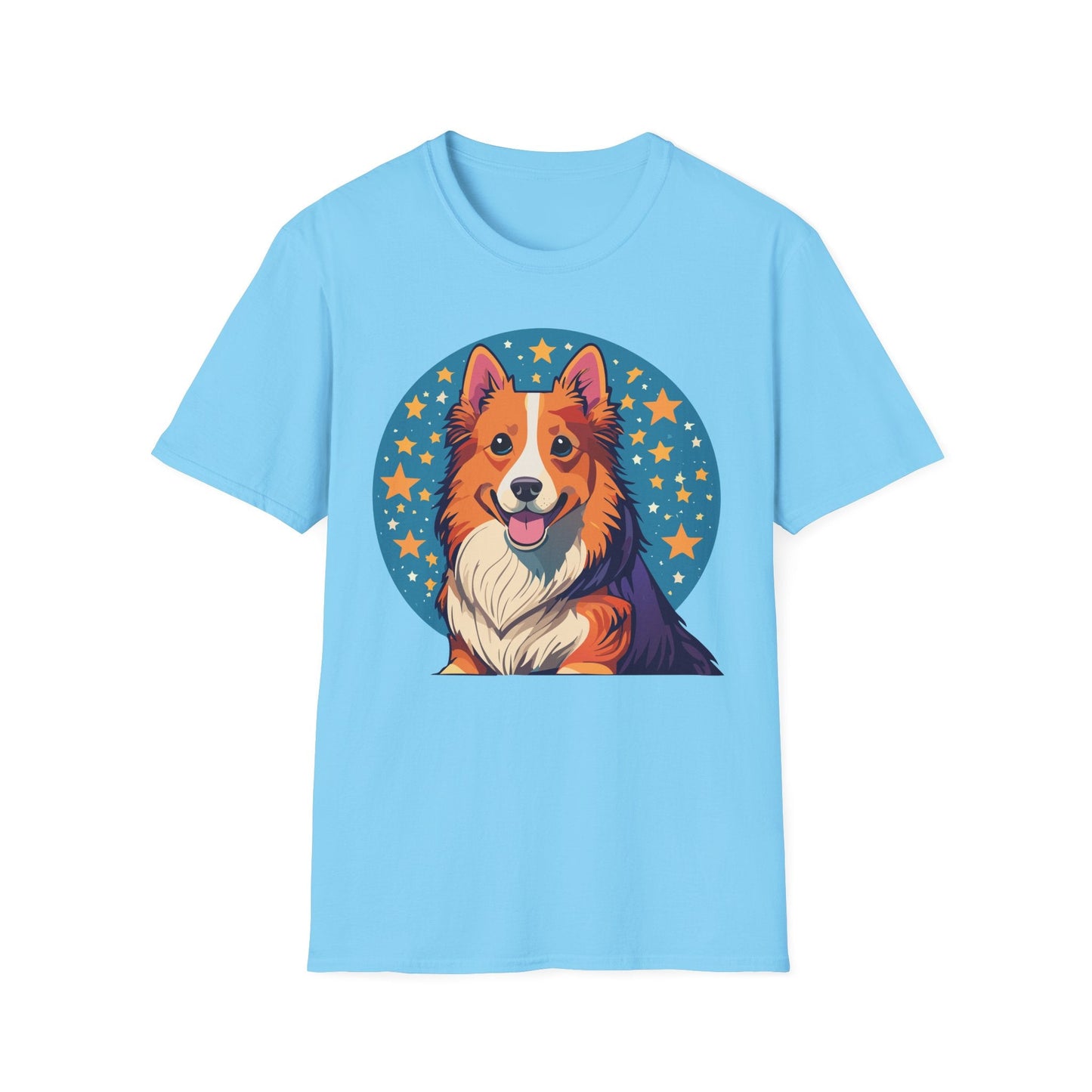 Unisex Dog Shirt Animal Print Tee Gildan Softstyle 64000 Tee