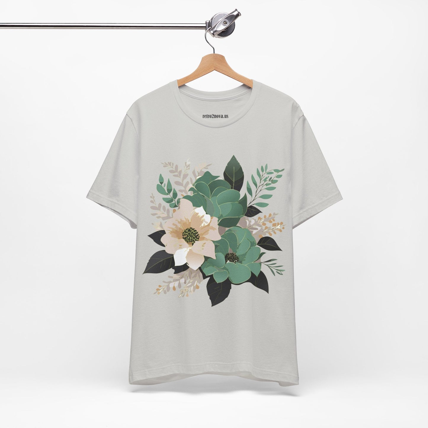 Flowers Shirt Floral Shirt Unisex Jersey Short Sleeve Tee From Flowers Collection Retro2Nova