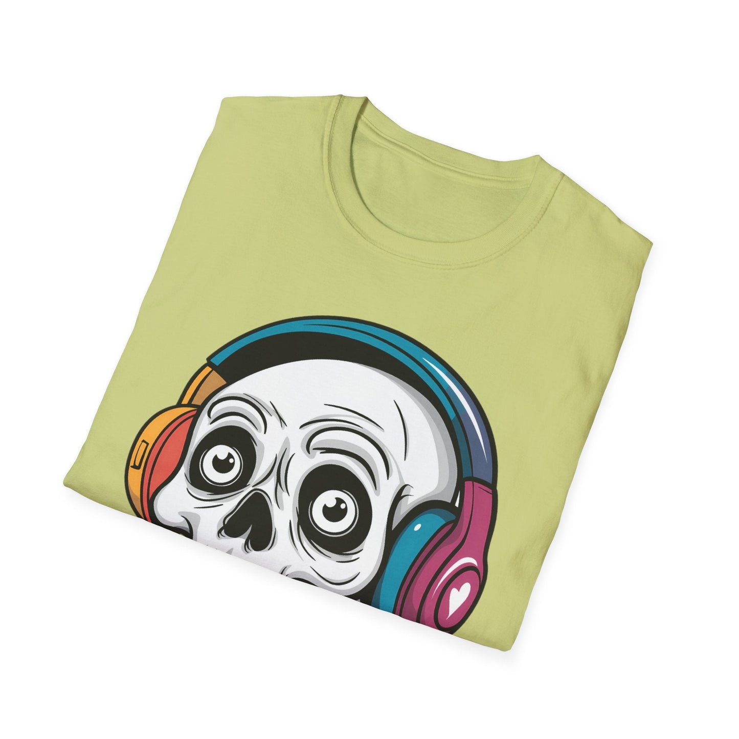 Skull Tee Shirt Unisex Skeleton Shirt With Skull Artwork Gildan Softstyle Cotton Tee