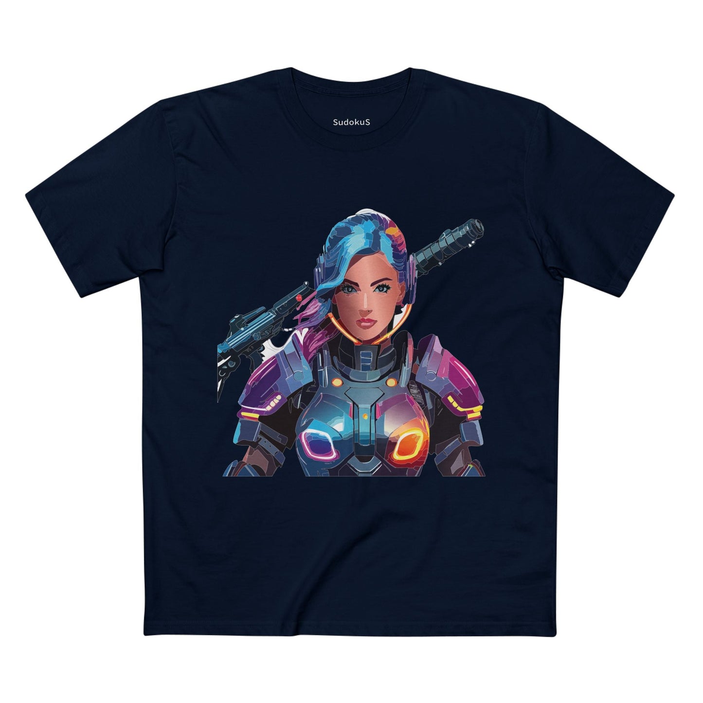 Army-woman Graphic Unisex 100 Cotton Staple Tee 11