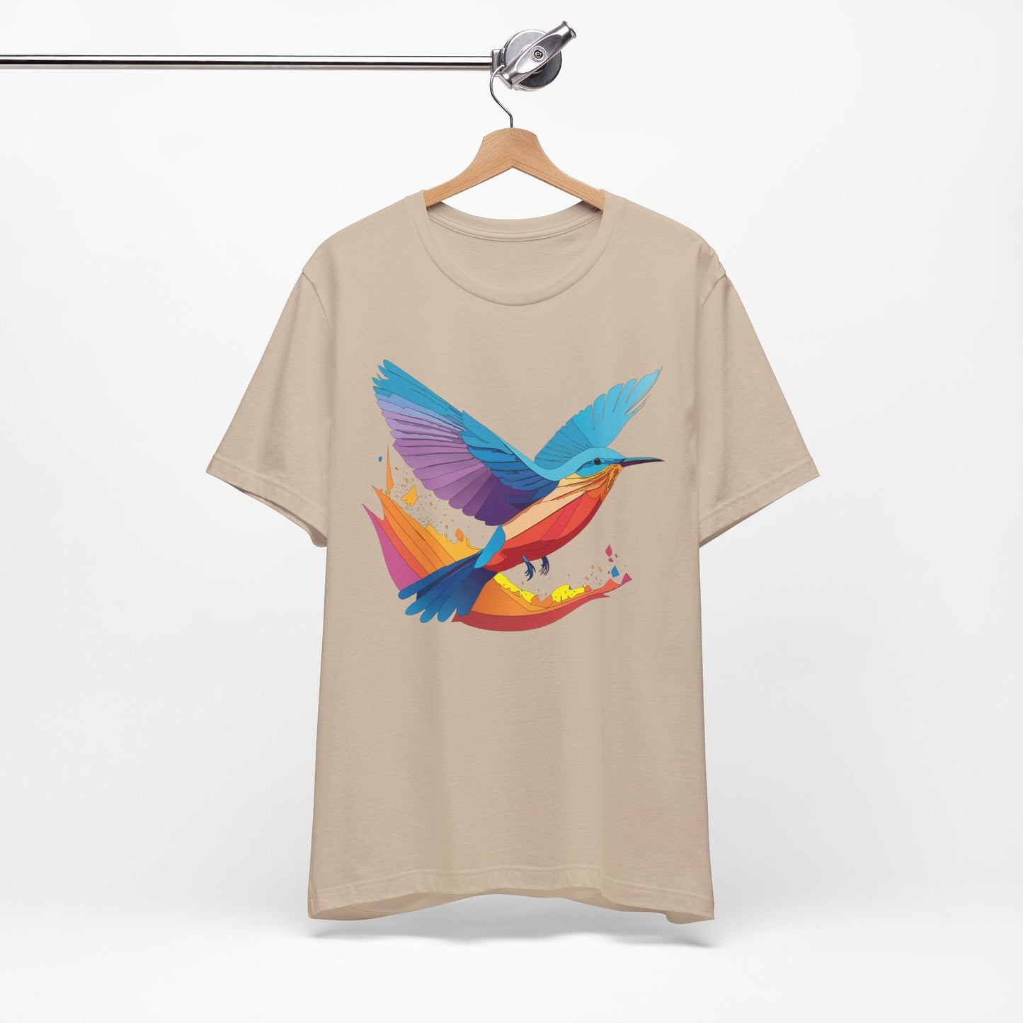 Unisex Animal Shirt Art Design Tee With Wild Animals Print Soft Comfortable Short Sleeve Tee