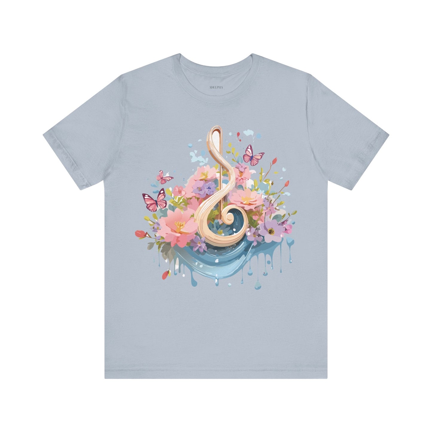 Music Graphic T Shirt Unisex Short Sleeve Adelpha Vintage Inspired Artwork Tee Premium Edition