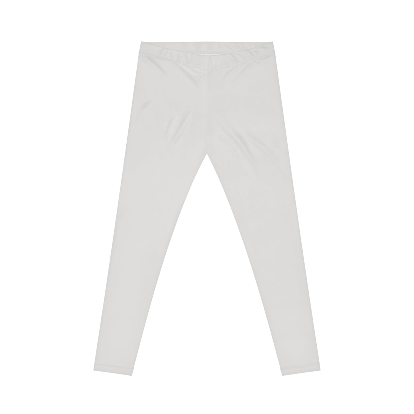 Alabaster White Color Women's Poly-Span Casual Leggings Print Everyday Activewear Pants