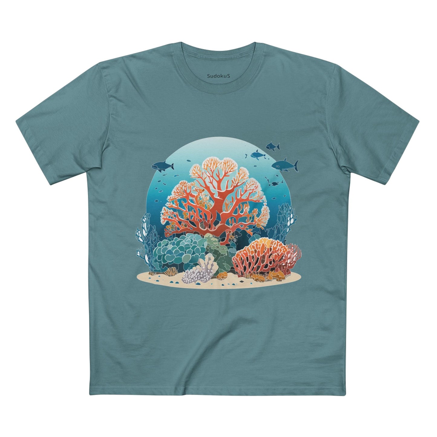 Ocean Coast Graphic Unisex 100 Cotton Staple Tee 3