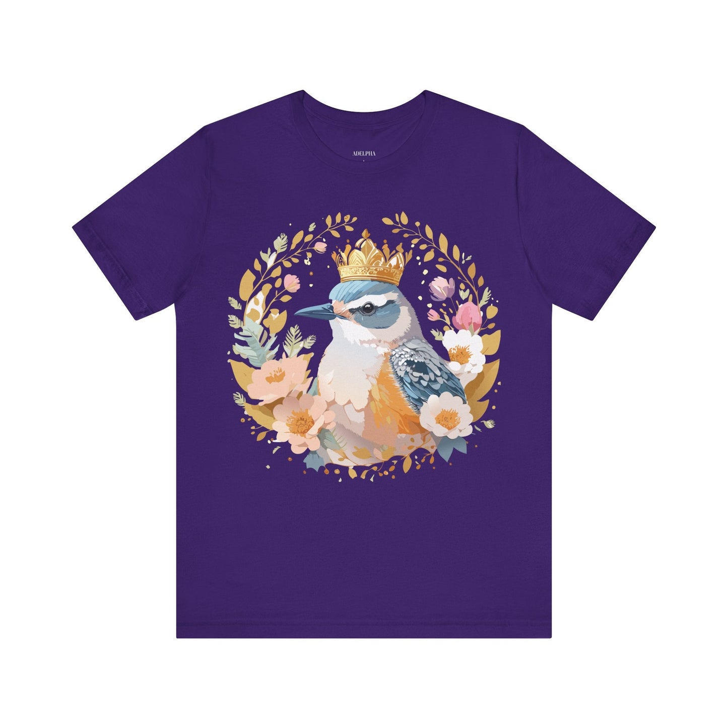 Adelpha Medallion Graphic Tee Unisex Short Sleeve Vintage Inspired Art Design Apparel