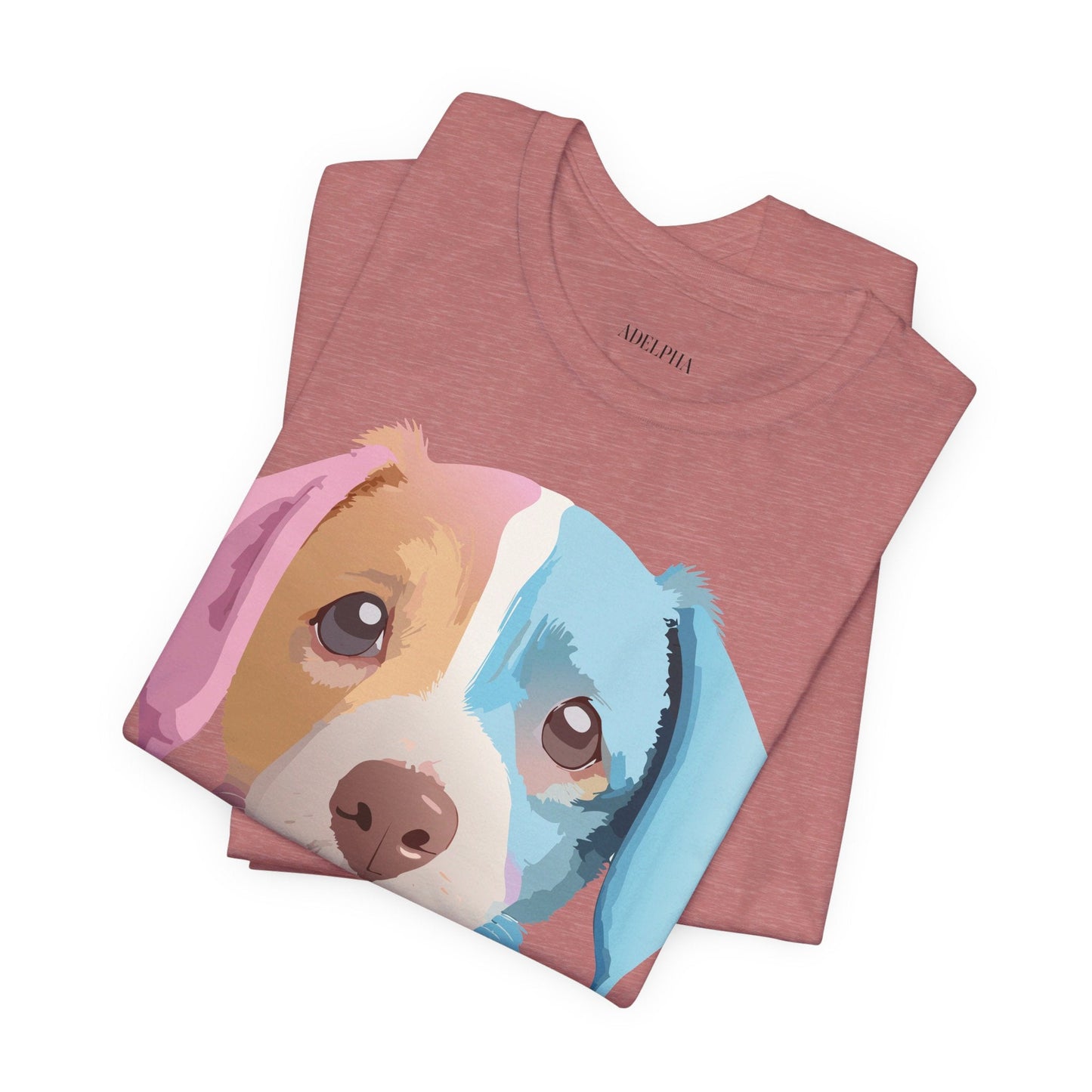 Unisex Dog Graphic Tee With Vintage Inspired Artwork By Adelpha Short Sleeve Casual Shirt