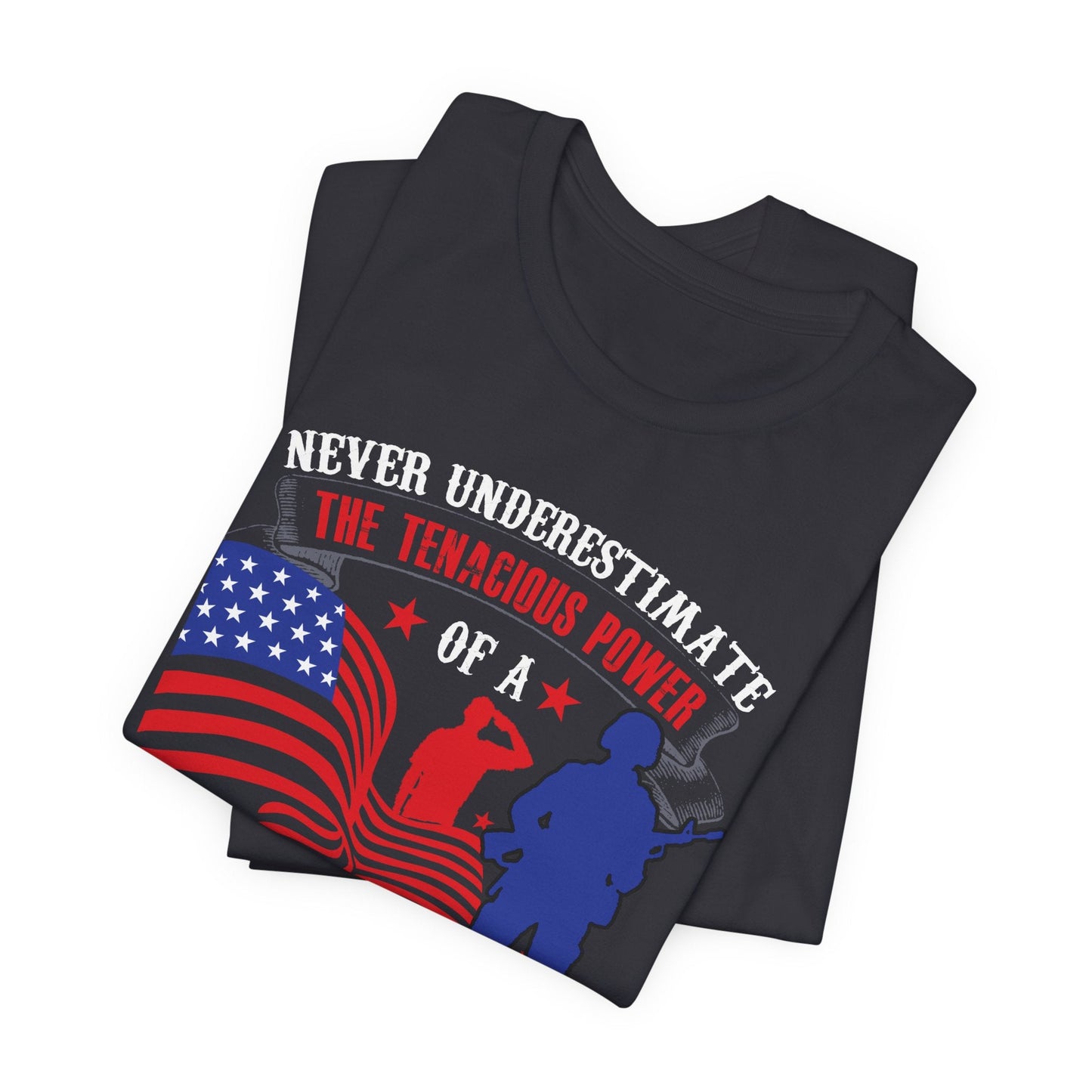 Army Veteran Patriotic Graphic Design Unisex Cotton T-Shirt v53
