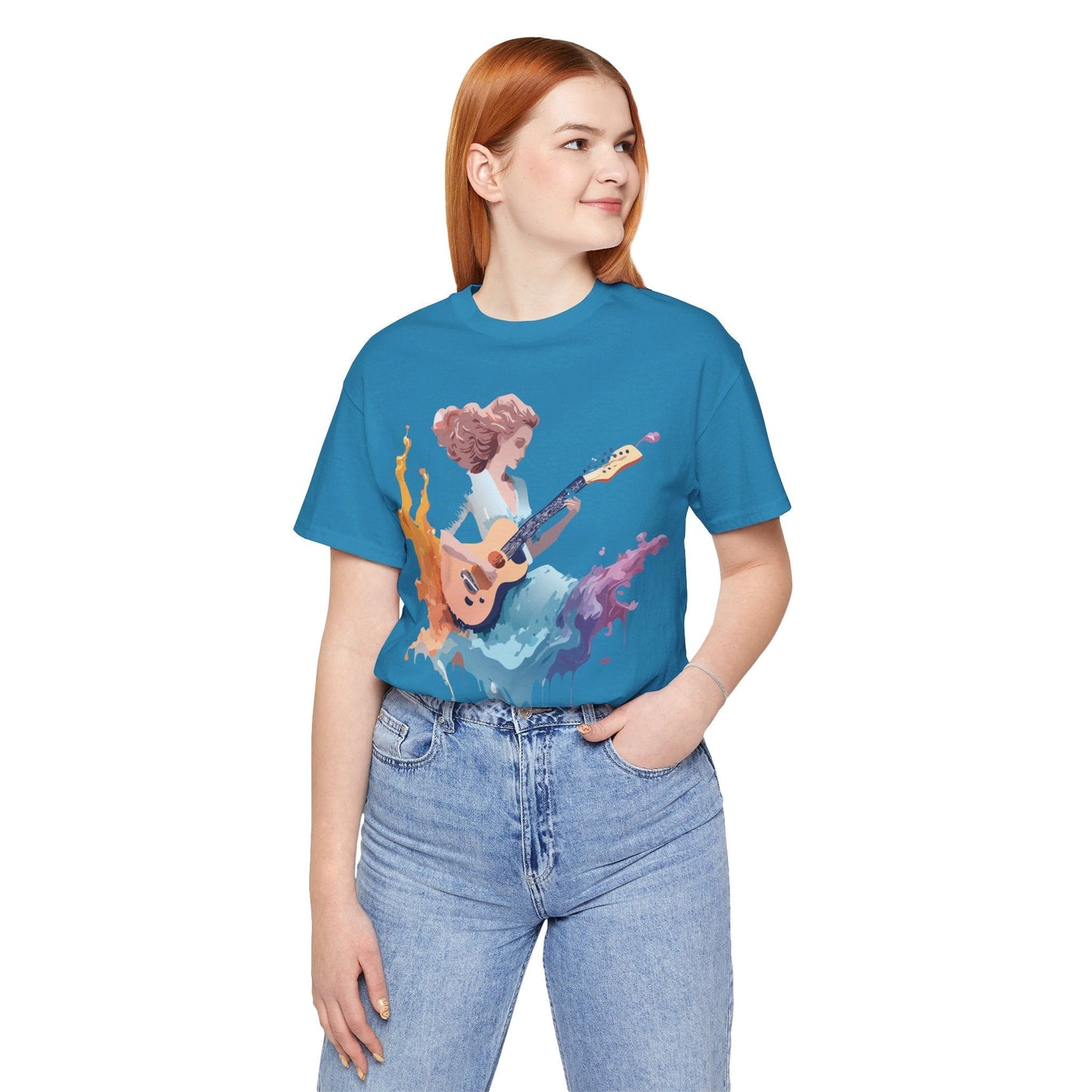 Adelpha Music Graphic Tee Unisex Vintage Inspired Art Design Short Sleeve T Shirt