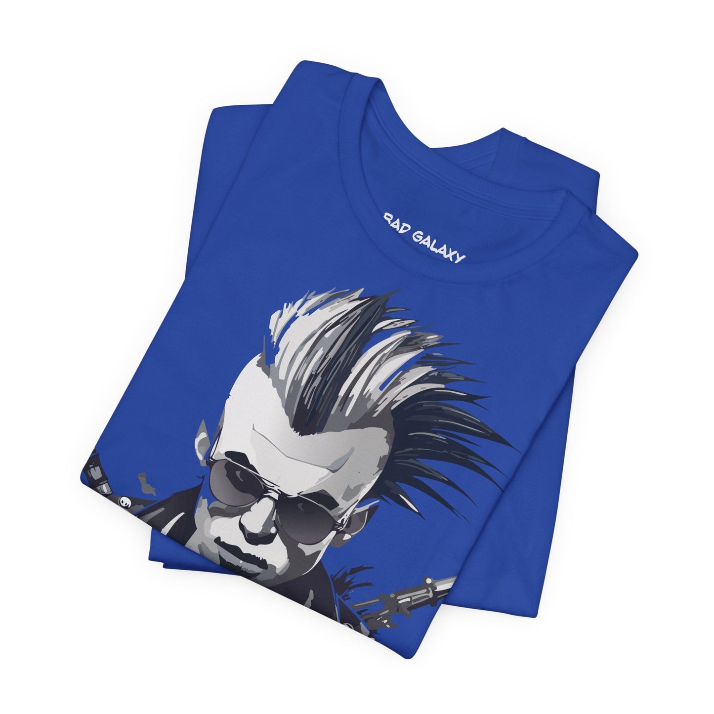 Punk Rock Tee Shirt 100 Percent Cotton Made To Order From Bad Galaxy Eco Friendly Inks USA