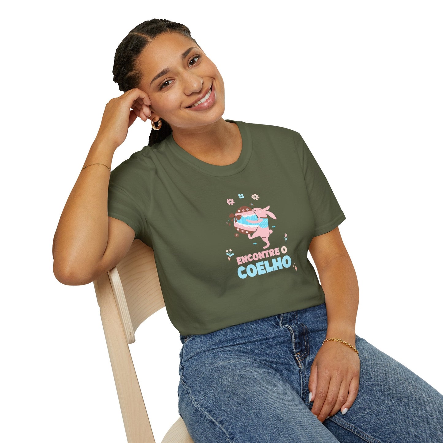 Easter Bunny T Shirt Unisex Easter Design Tee Shirt With Signature Prints Gildan Softstyle 64000
