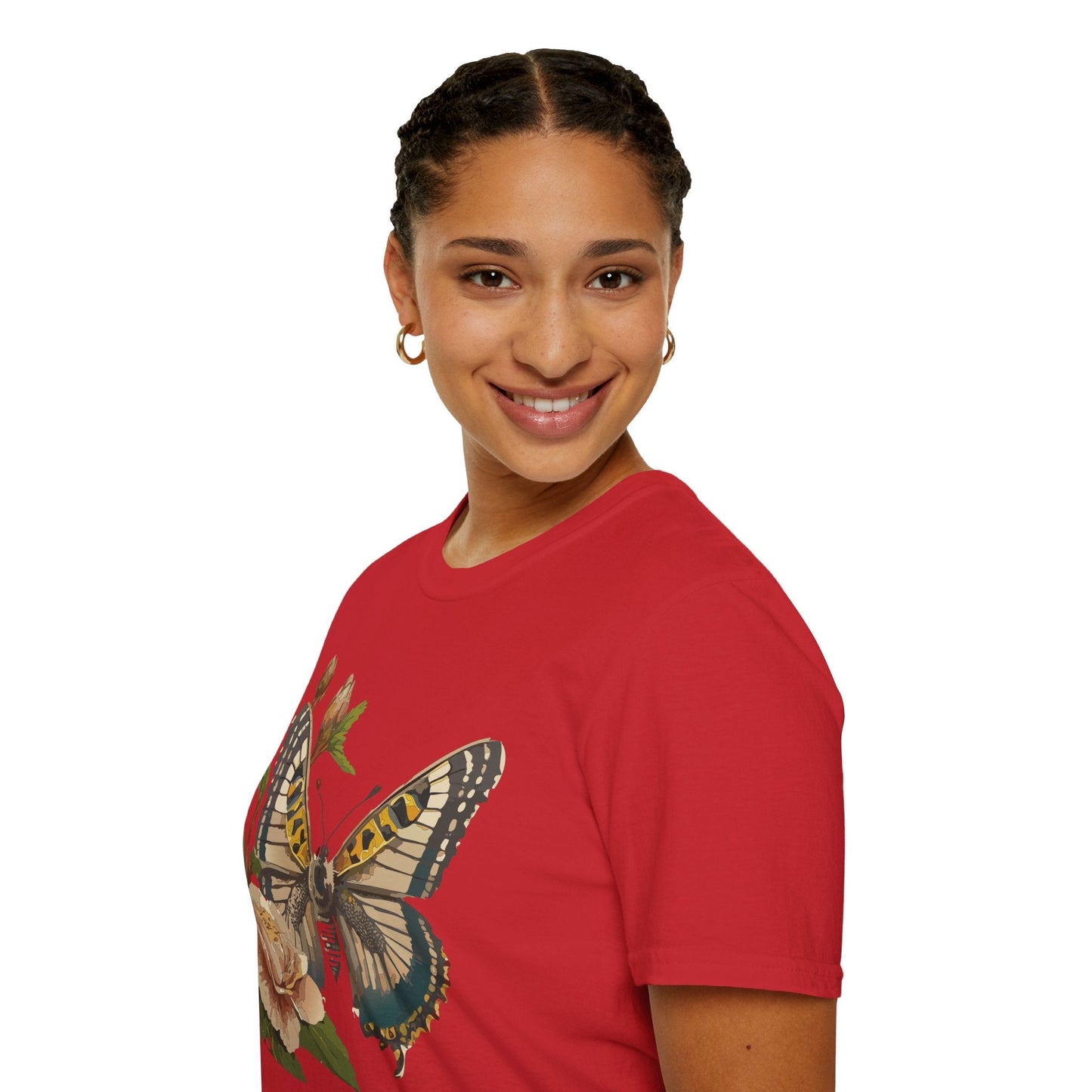 Butterfly Shirt Unisex T Shirt Monarch Butterfly Gildan Softstyle 64000 Cotton Tee