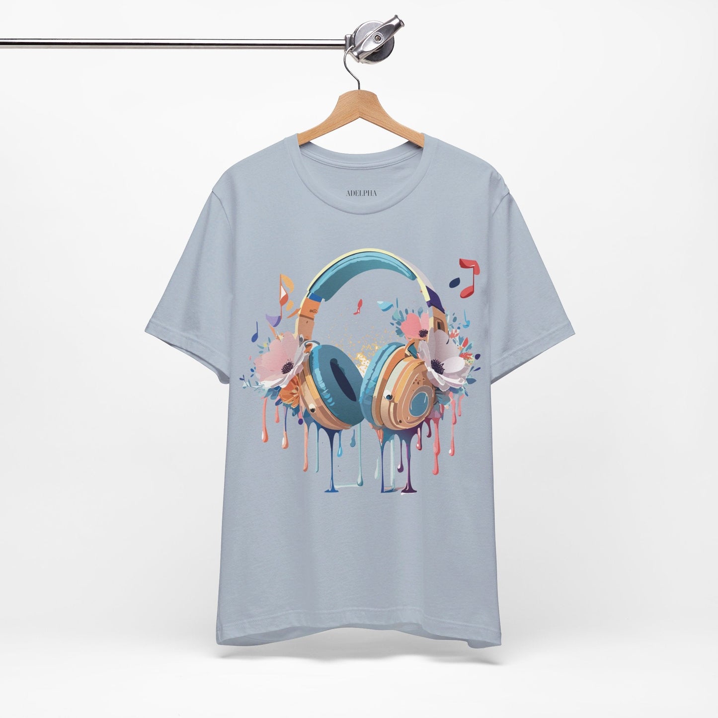 Adelpha Graphic Unisex Music T Shirt With Vintage Inspired Artwork Short Sleeve Tee