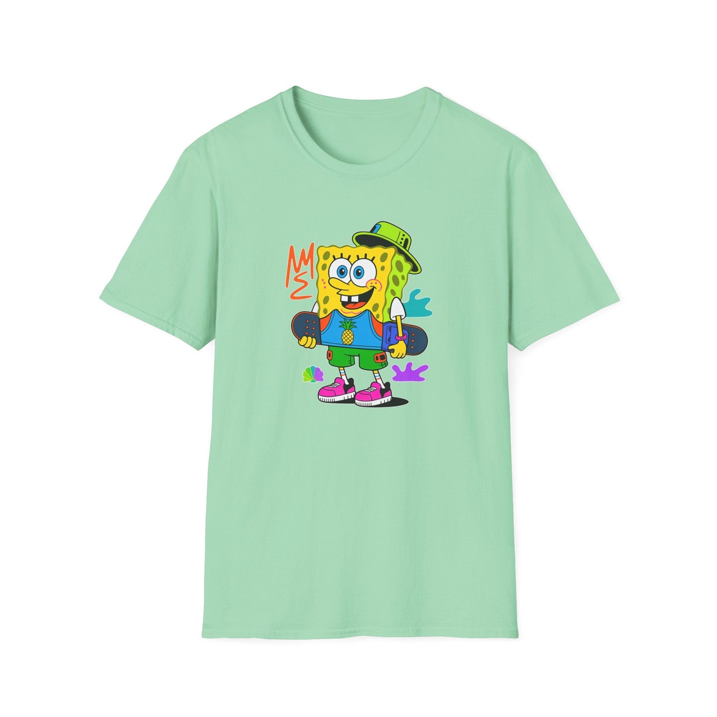 Unisex Cartoon T Shirt With Animals Animation Tee Softstyle Gildan 64000 Cotton Fabric