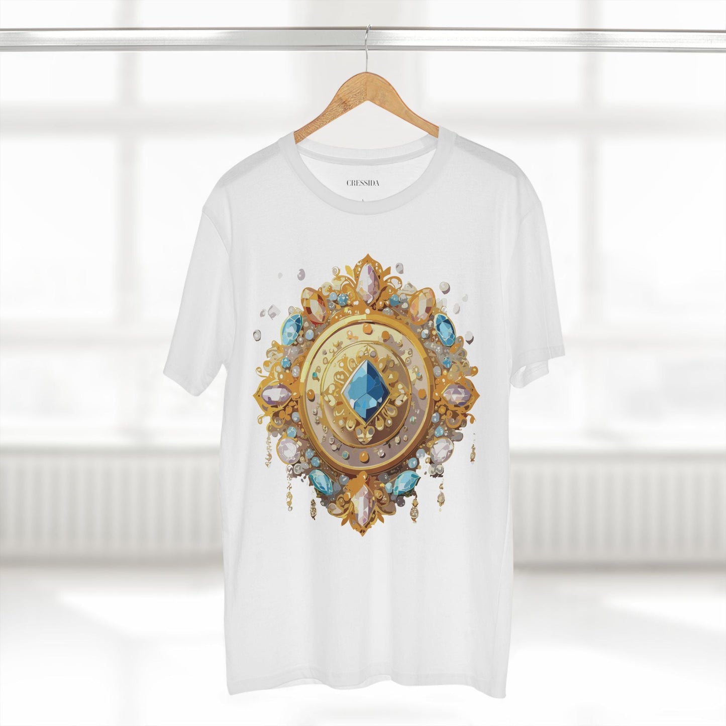 Medallion Graphic T-Shirt Unisex 100 Cotton With Gold Art Design Medal Tee 23