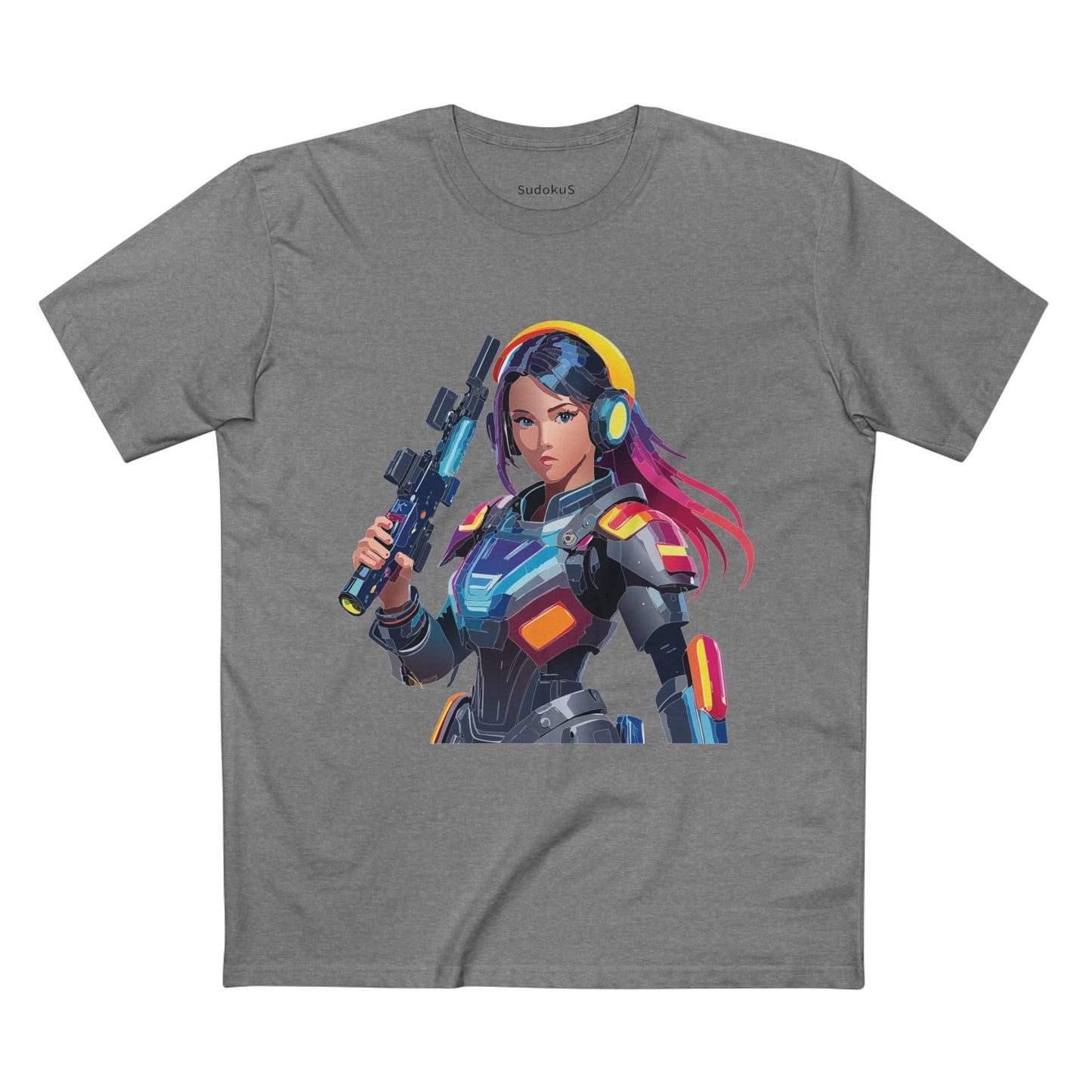 Army-woman Graphic Unisex 100 Cotton Staple Tee 20