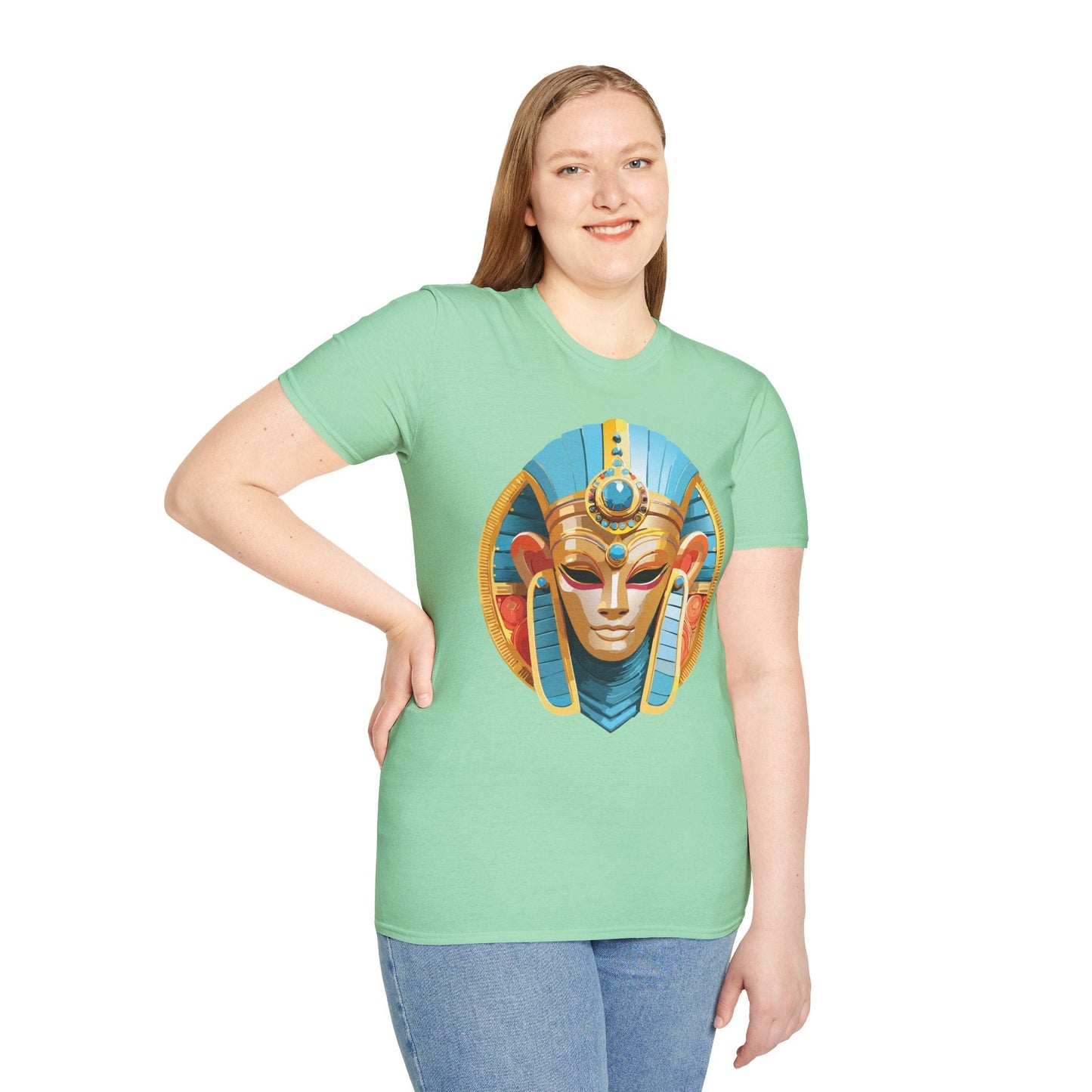 Mask Tee Shirt Unisex Softstyle Short Sleeve Art Design T Shirt 100 Percent Ring Spun Cotton