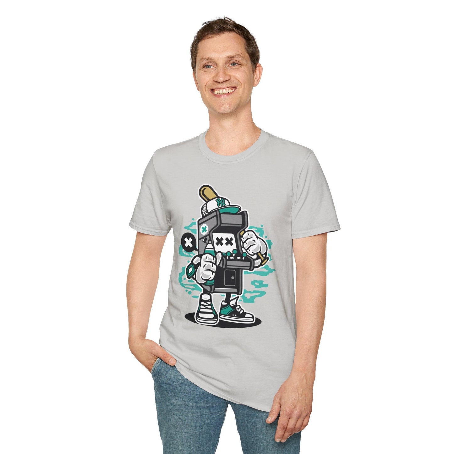 Unisex Gildan Softstyle Cartoon T Shirt Animation Design Funny Tee Ring Spun Cotton